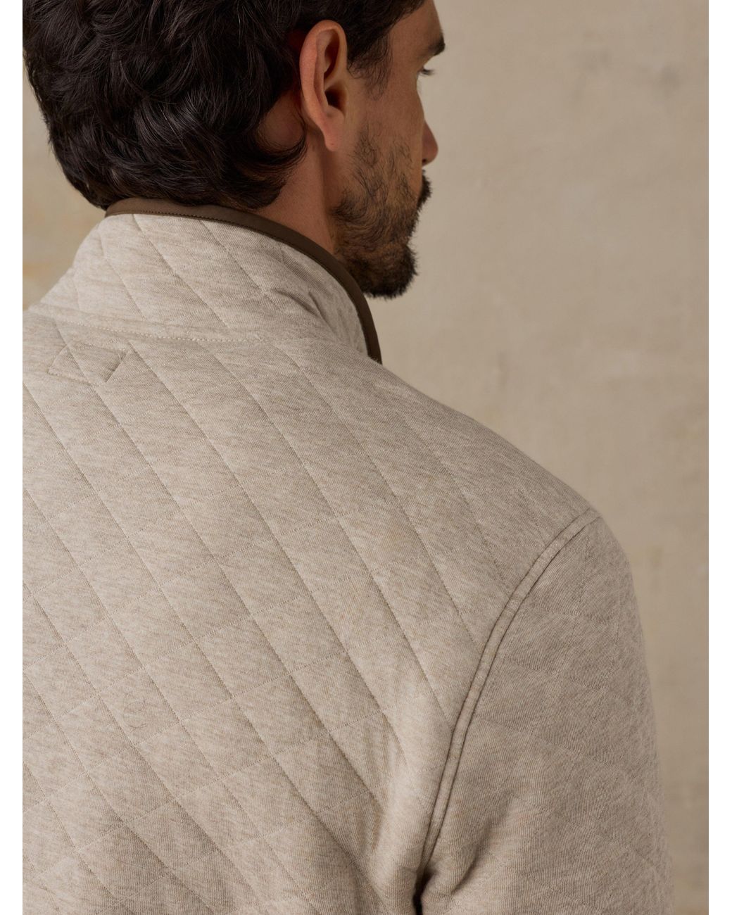 Faherty Brand Natural Epic Quilted Fleece Pullover for men