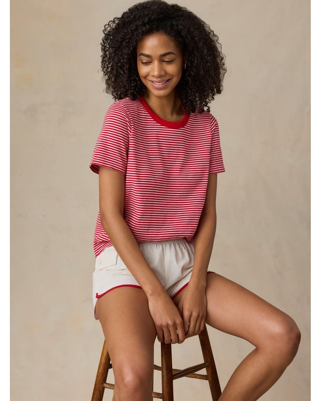 Faherty Brand Pink Sunwashed Regenerative T-Shirt
