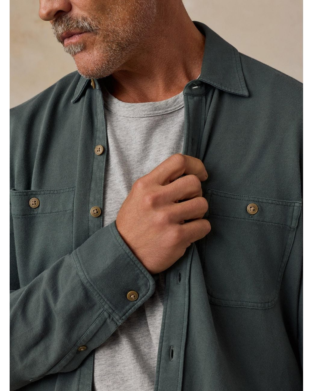 Faherty Brand Multicolor Field Knit Shirt for men