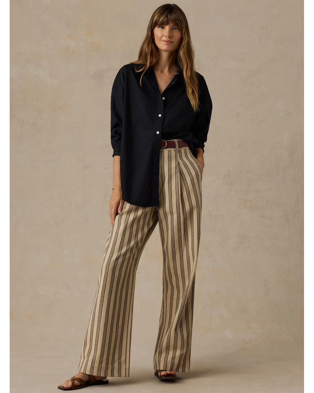 Faherty Brand Brown Summit Pleated Pants