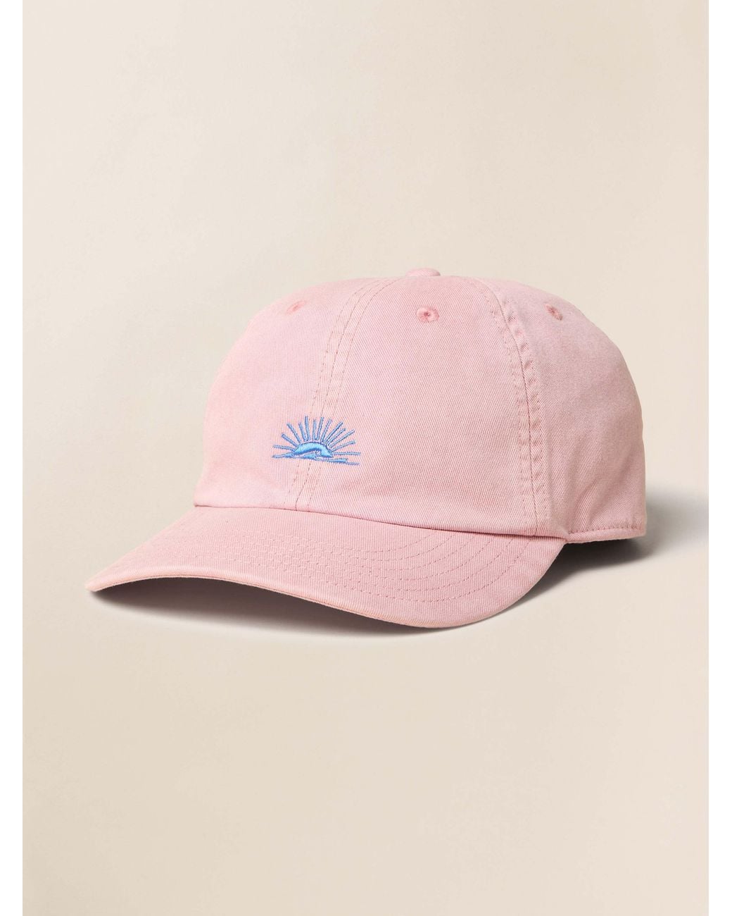 Faherty Brand Pink Sunwashed Twill Baseball Hat