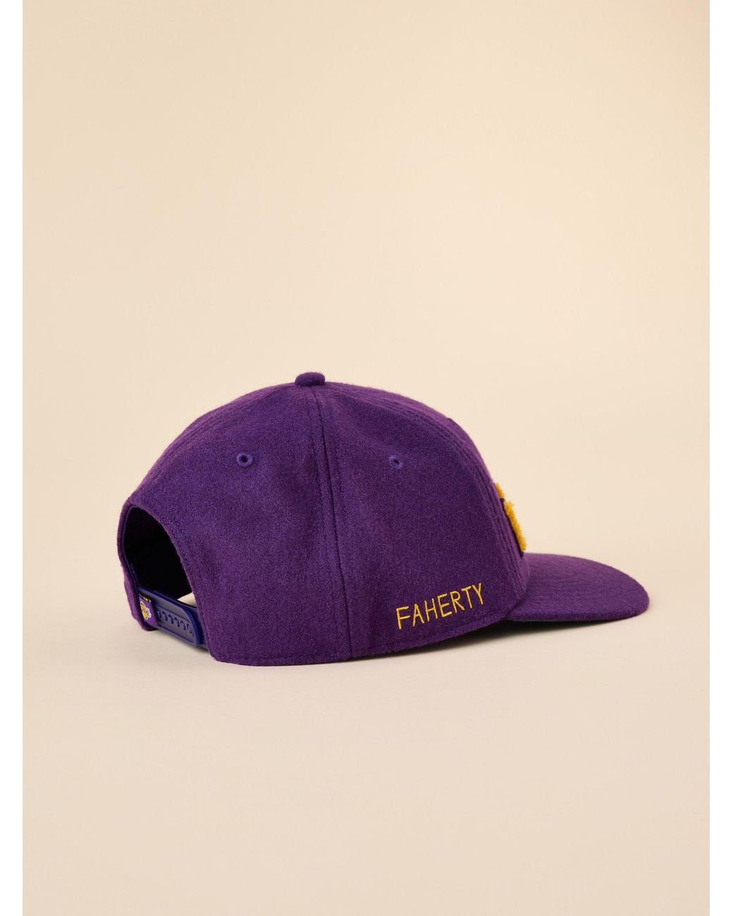 Faherty Brand Purple La Lakers X '47 Clean Up Flat Brim Hat