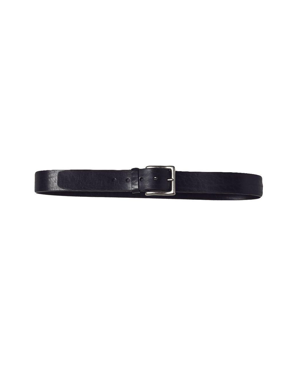 Faherty Brand Mens Leather Belt in Black for Men - Lyst
