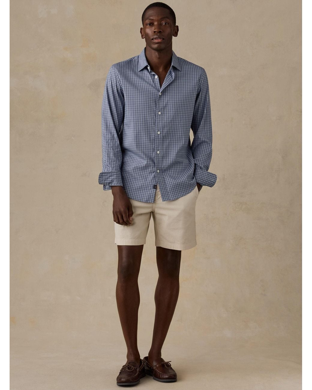 Faherty Brand Blue The Movement Shirt for men
