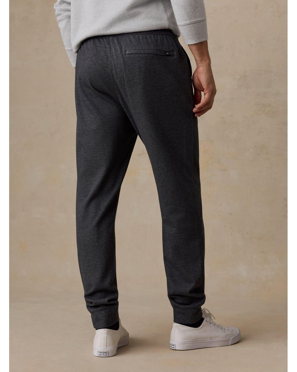 Faherty Knit Melange Jogger Pants in Blue for Men | Lyst