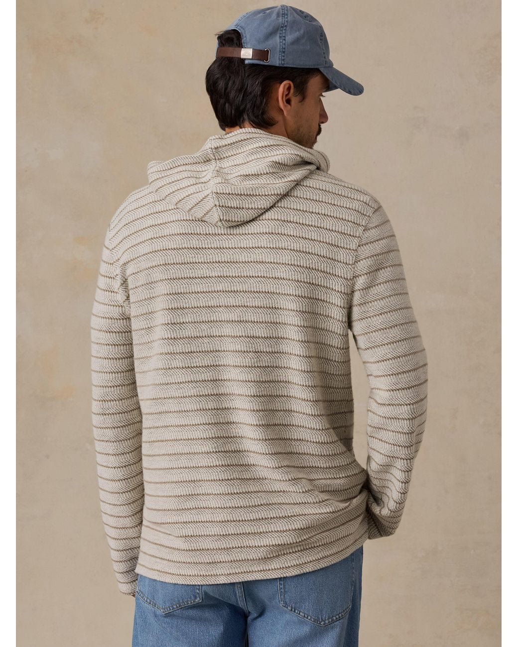 Faherty Brand Natural Whitewater Hoodie for men