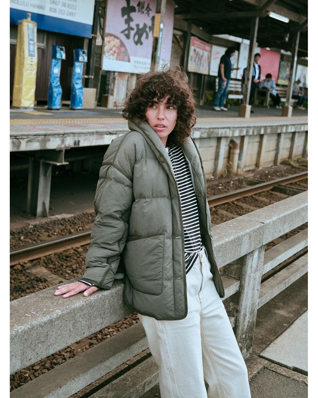 Faherty Brand Green Atlas Puffer Jacket