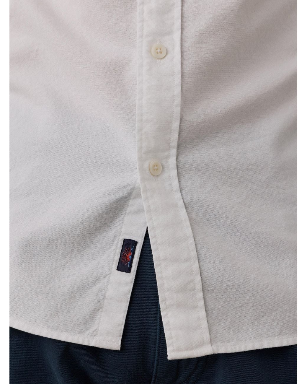 Faherty Brand Natural Laundered Oxford Shirt for men