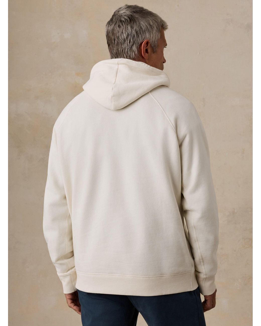 Faherty Brand Natural Ny Knicks High Standard Fleece Hoodie for men
