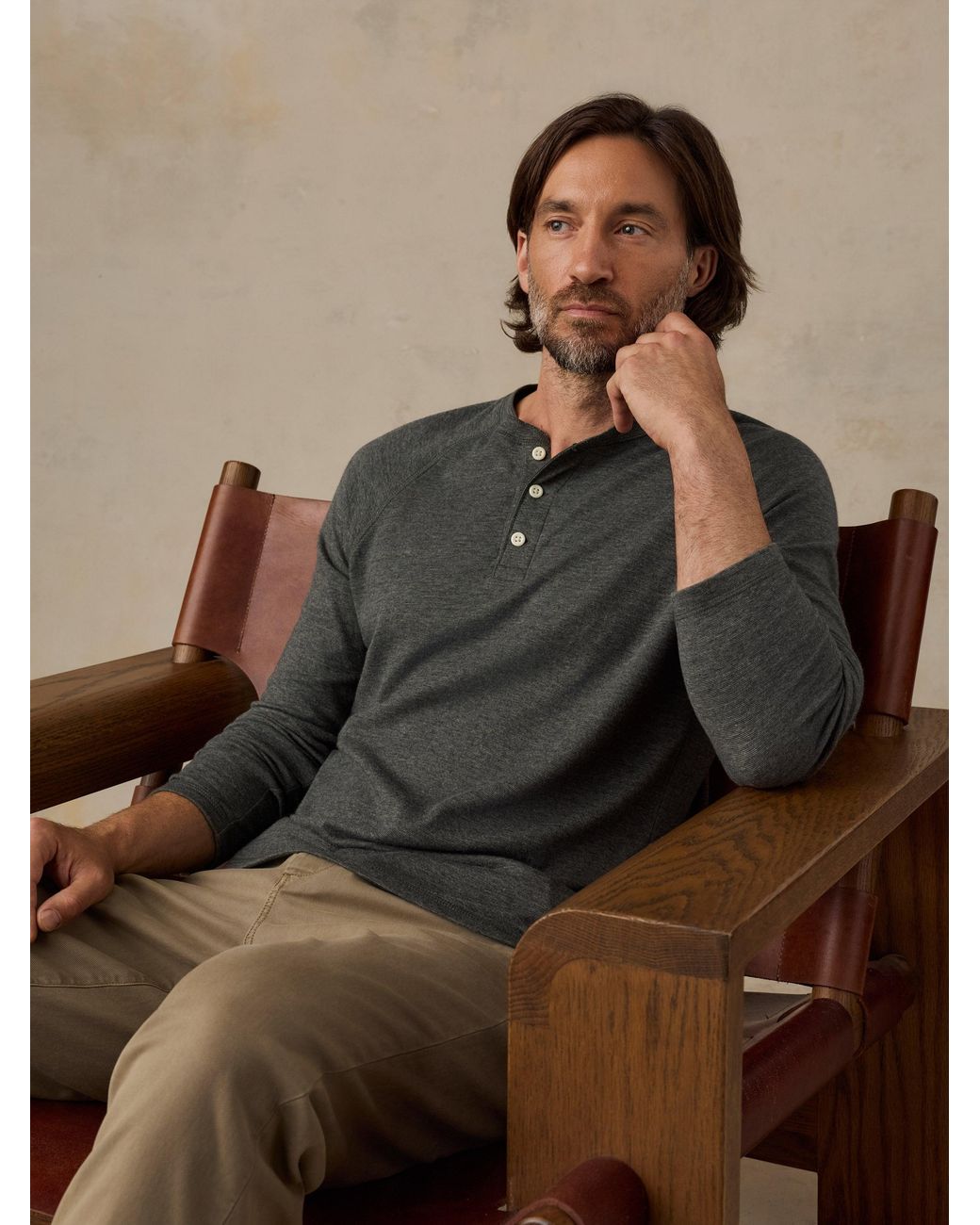 Faherty Brand Natural Coastline Chino Pants for men