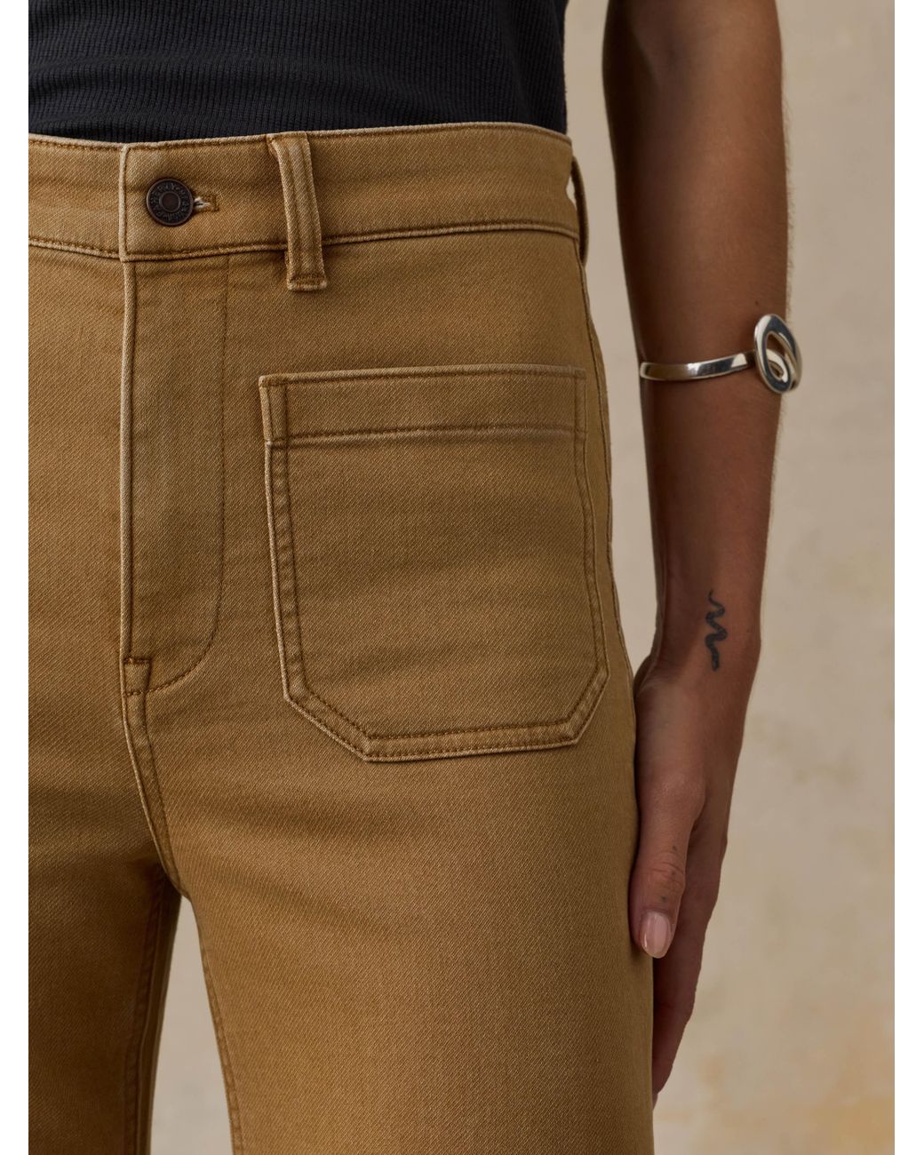 Faherty Brand Natural Stretch Terry Patch Pocket Pants