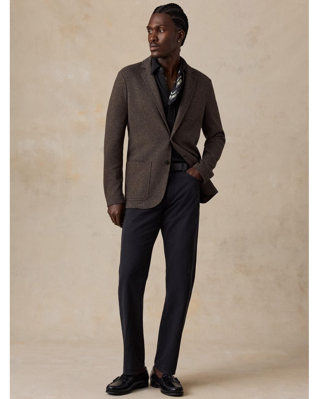 Faherty Brand Natural Inlet Knit Tweed Blazer for men
