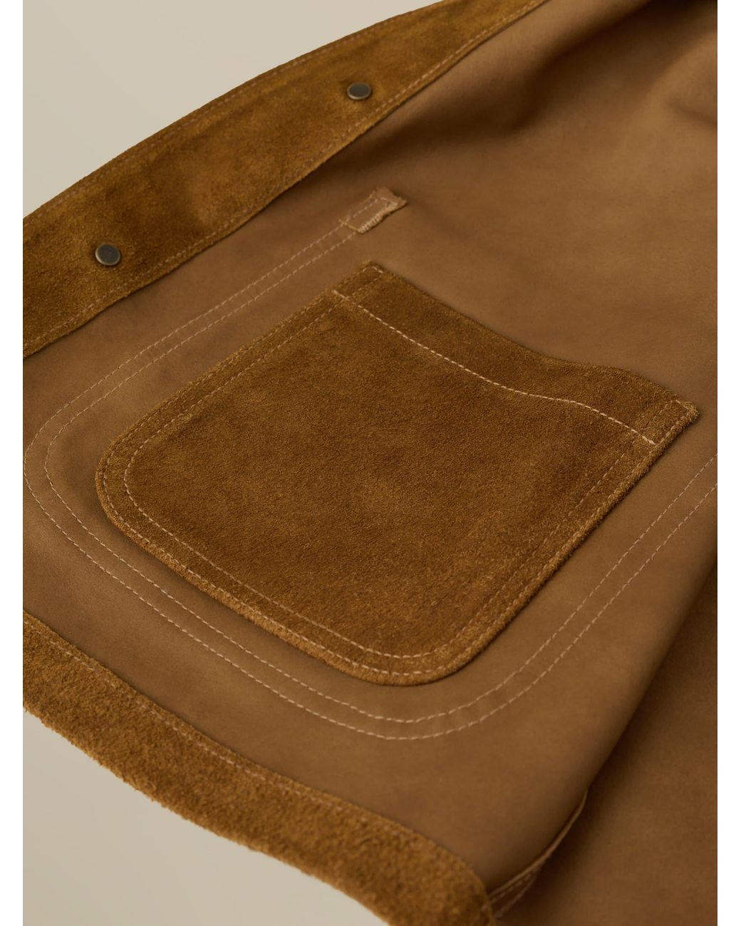 Faherty Brand Brown Suede Studio Jacket for men