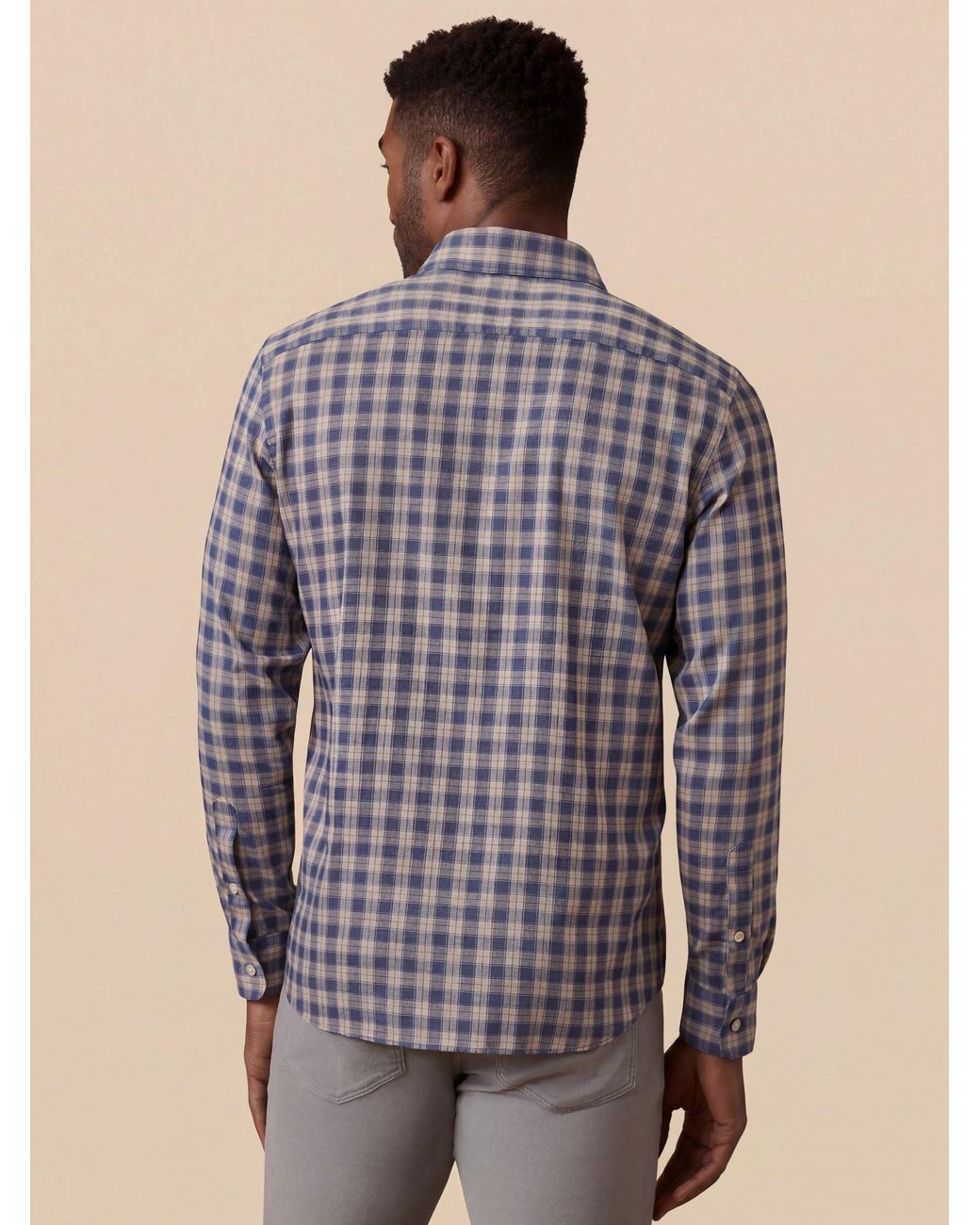 Faherty Brand Blue Movement Monterey Shirt for men