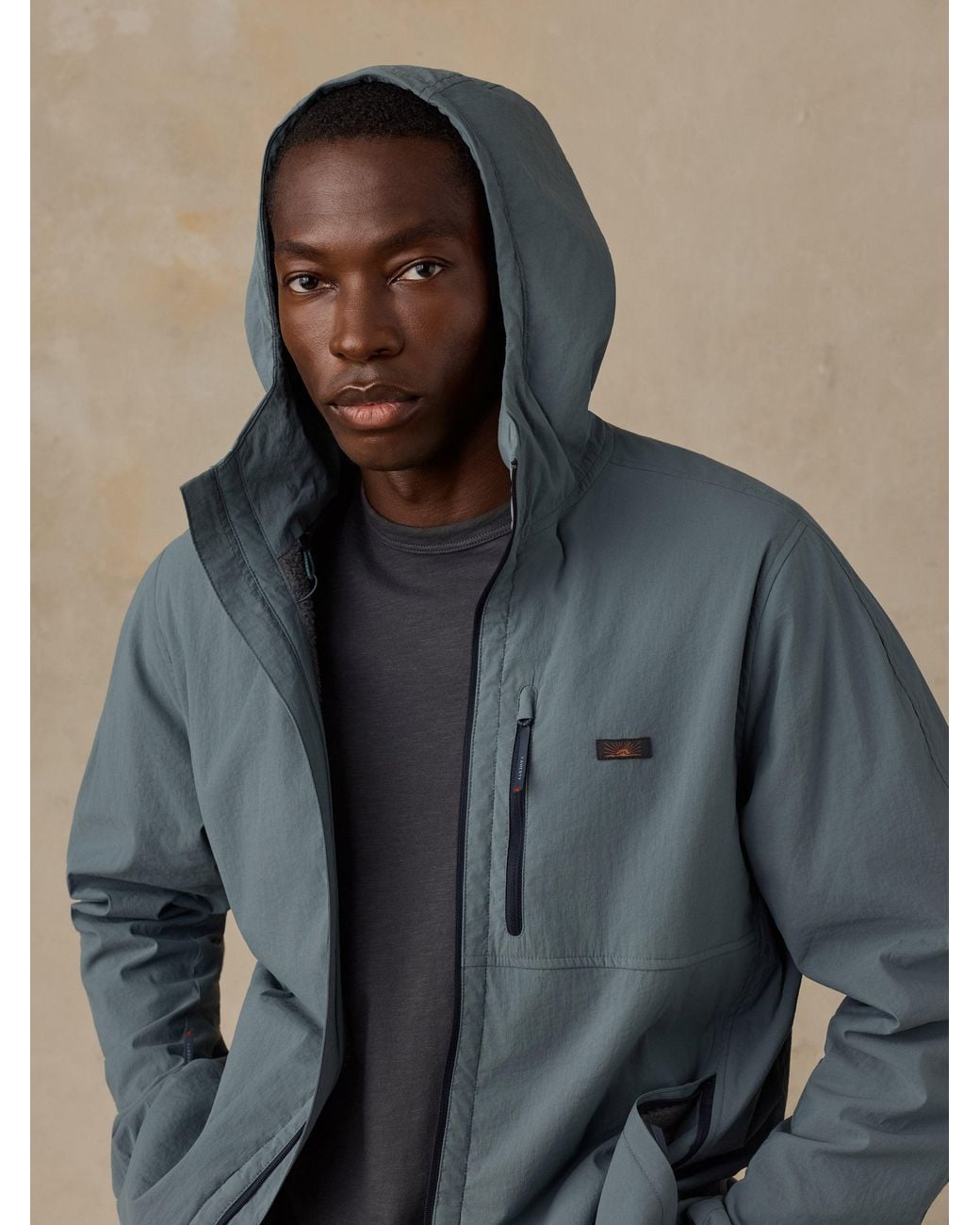Faherty Brand Gray Shorelite Zephyr Jacket for men