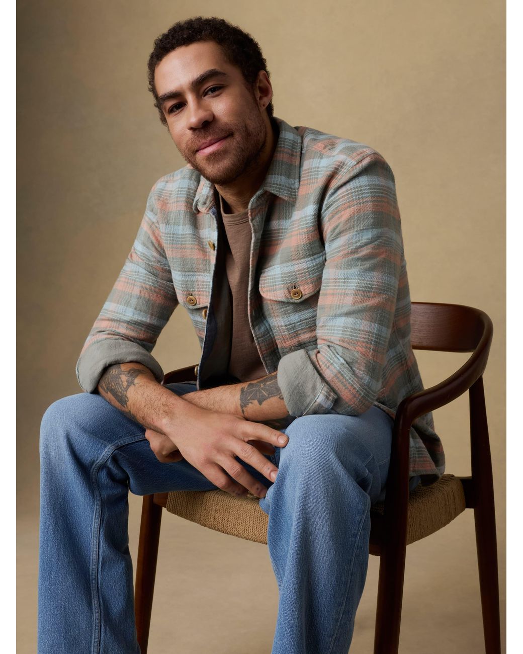 Faherty Brand Multicolor Belmar Workshirt for men