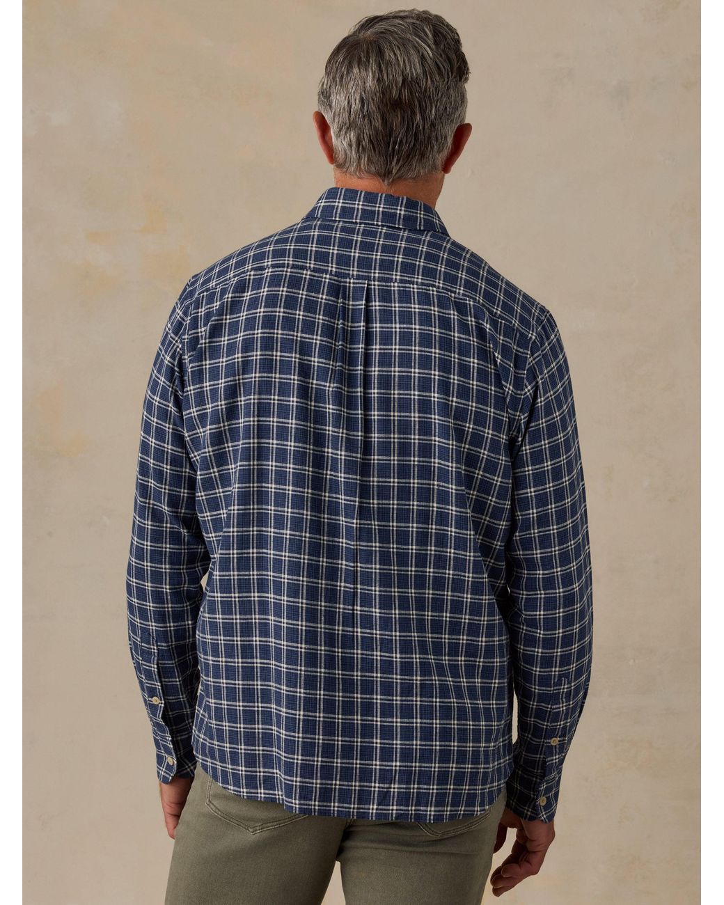 Faherty Brand Blue Palmetto Shirt for men