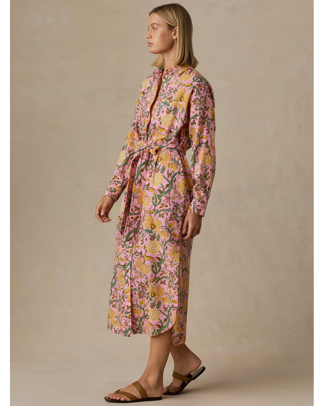 Faherty Brand Natural Voile Rio Shirtdress