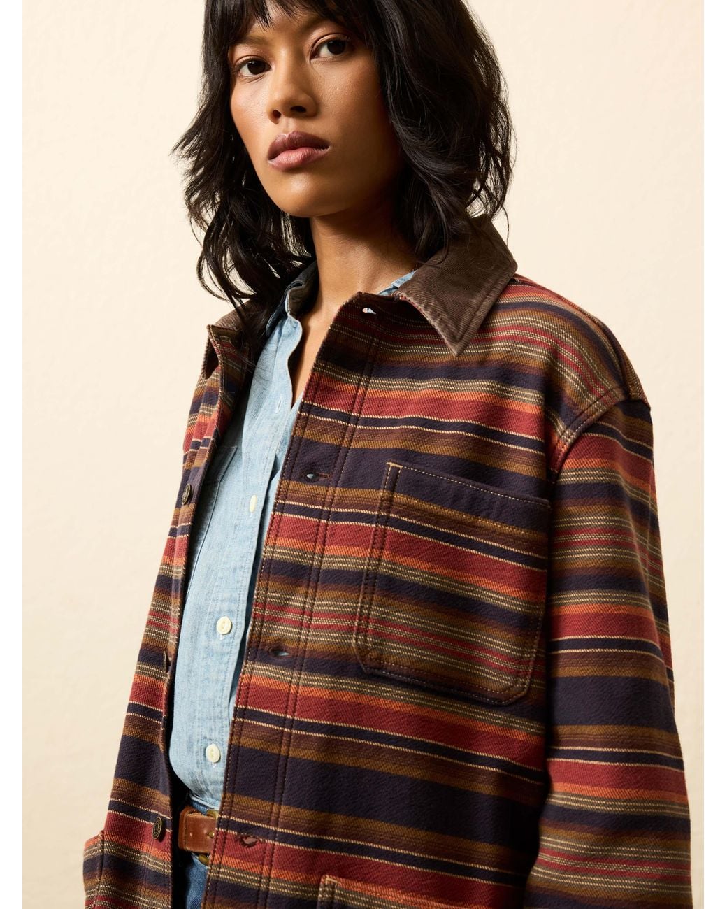 Faherty Brand Multicolor High Ridge Twill Studio Jacket