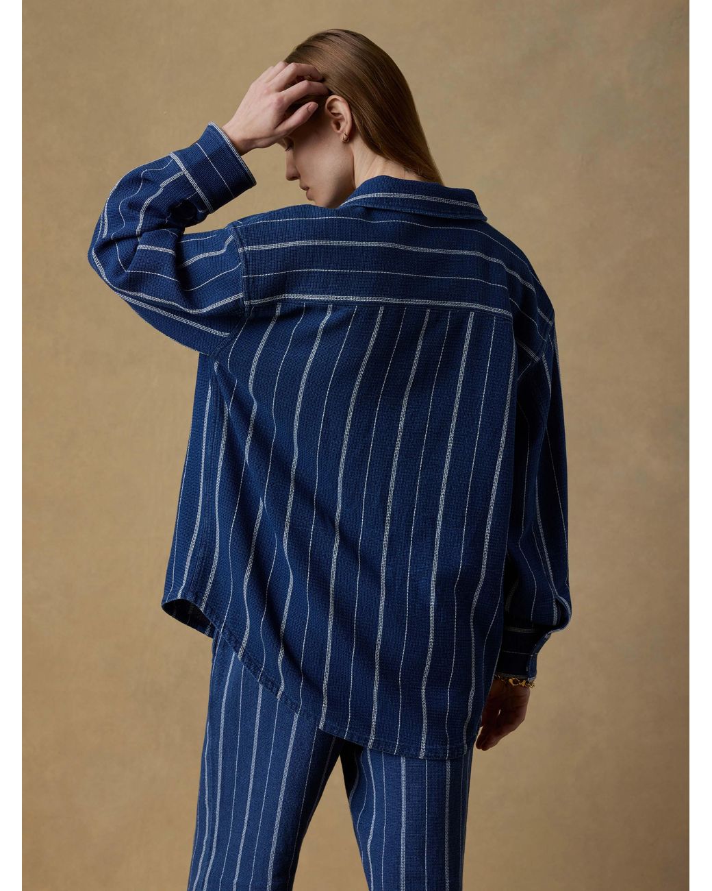 Faherty Brand Blue Island Tide Shirt Jacket