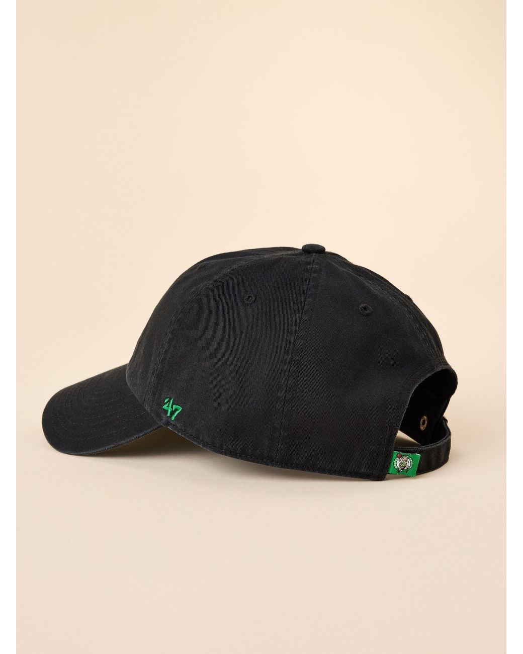 Faherty Brand Black Boston Celtics X '47 Clean Up Hat
