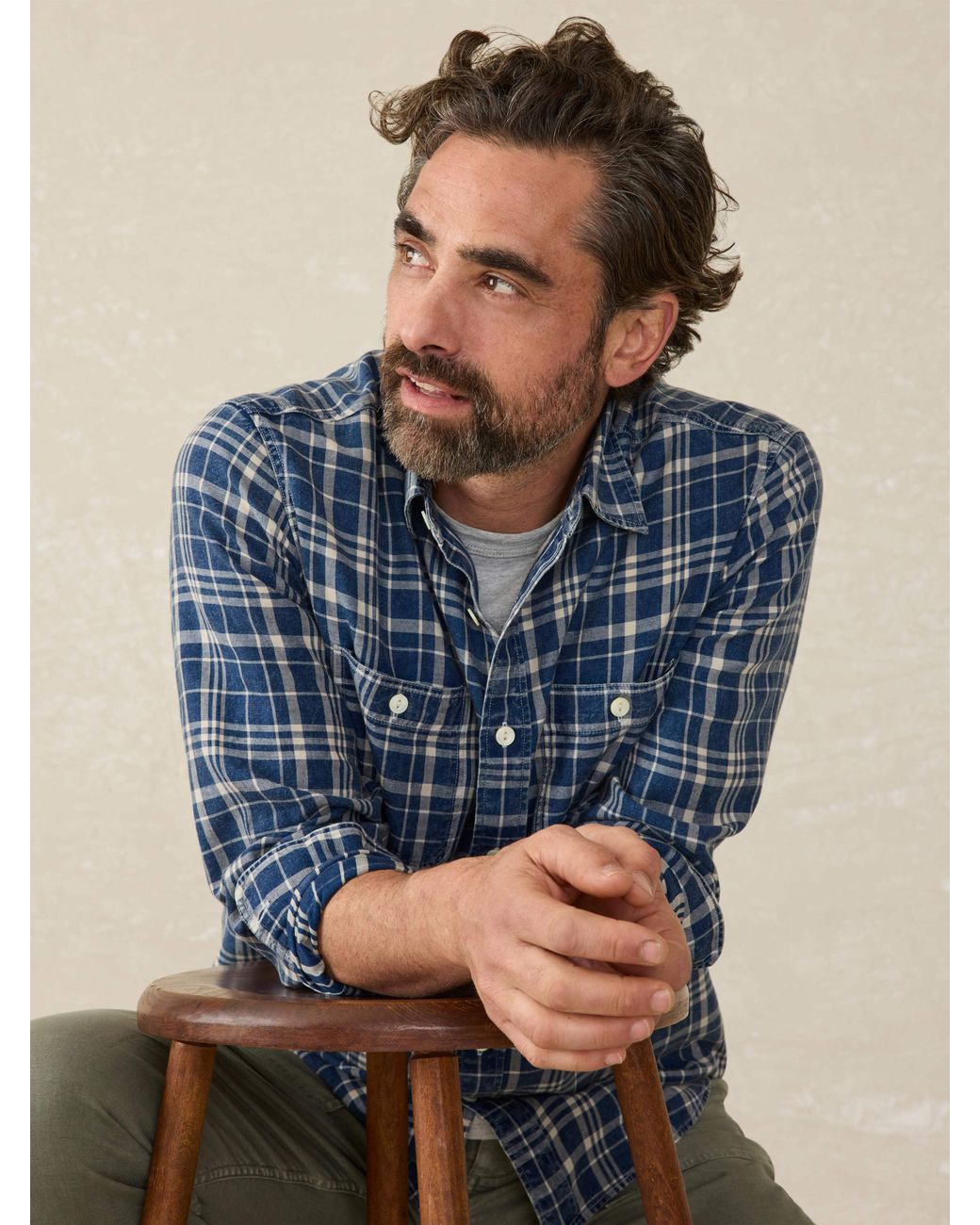 Faherty Brand Blue Movement&Trade; Shirt for men