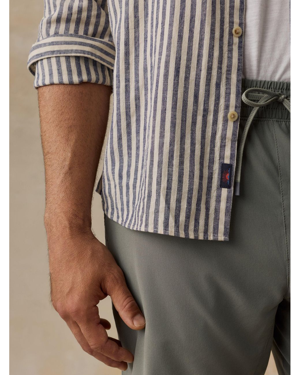 Faherty Brand Green Palmetto Shirt for men