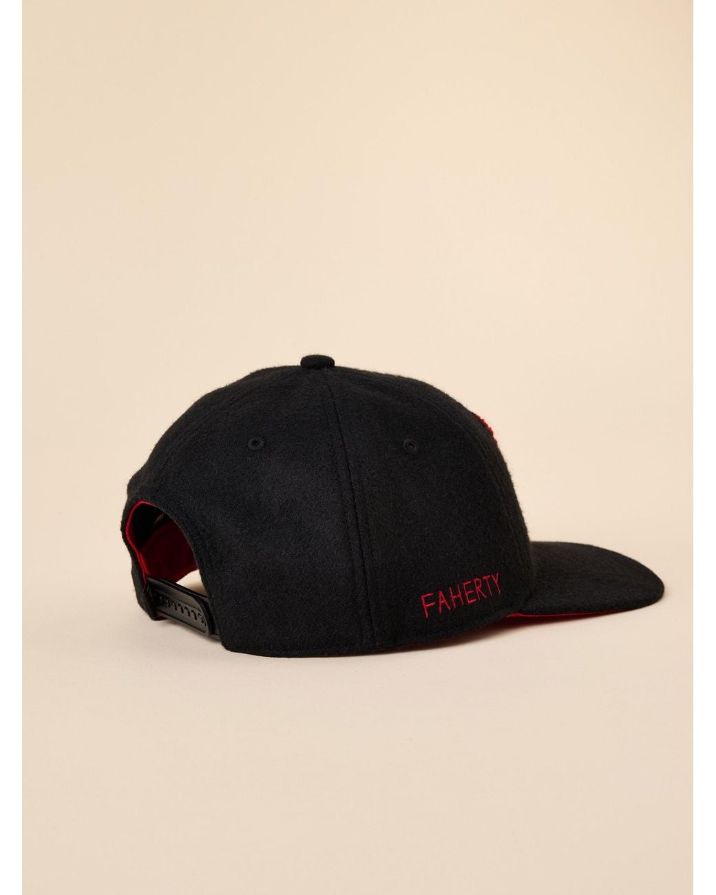 Faherty Brand Black Chicago Bulls X '47 Clean Up Flat Brim Hat