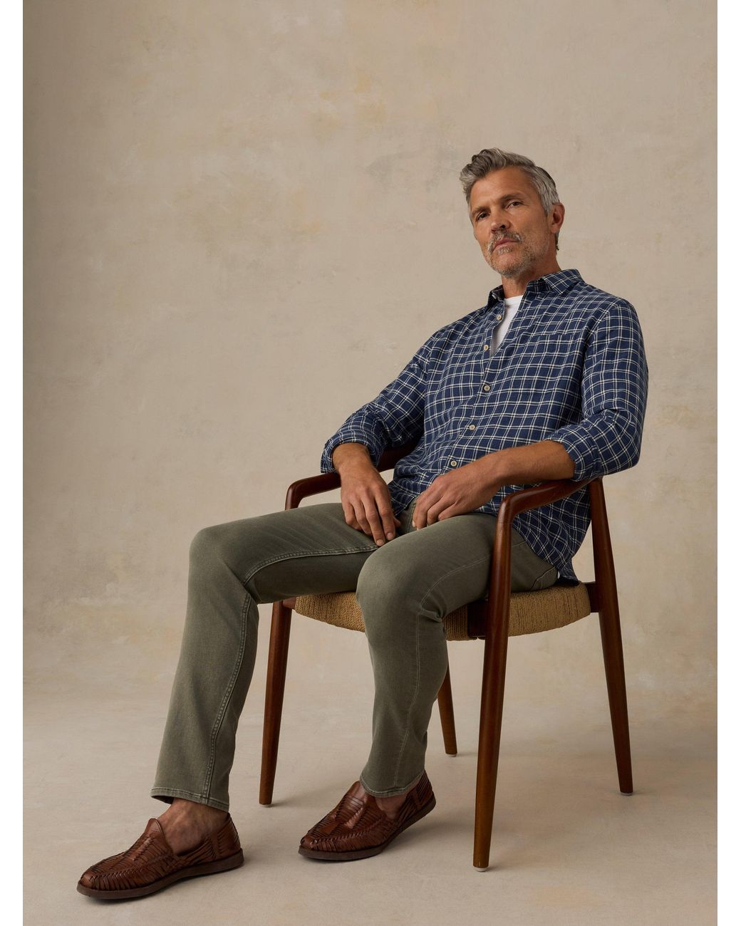 Faherty Brand Natural Stretch Terry 5-Pocket Pants for men
