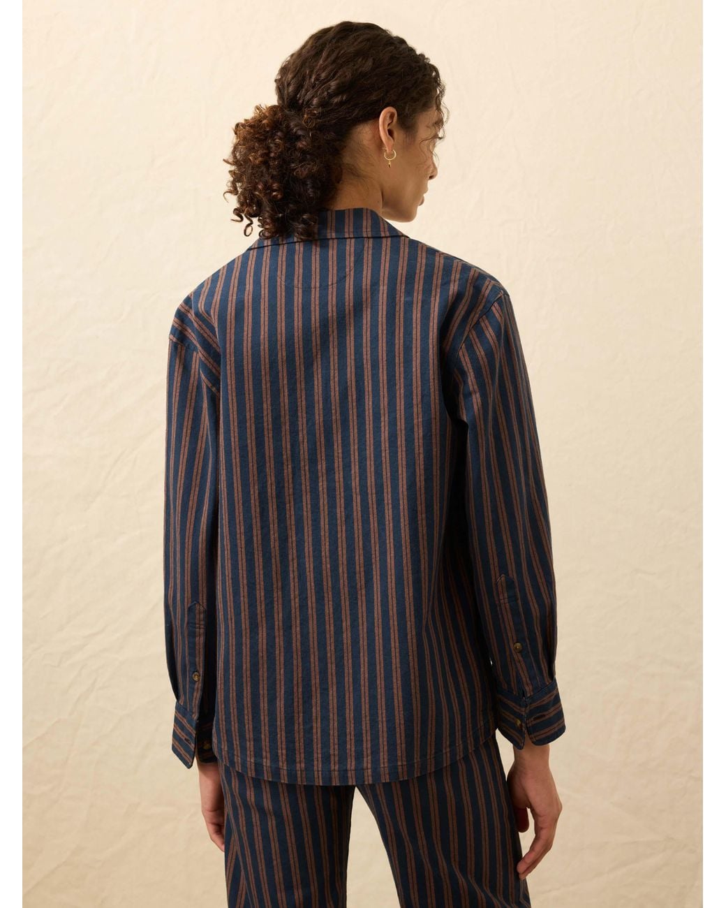Faherty Brand Blue Twill Tide Camp Shirt