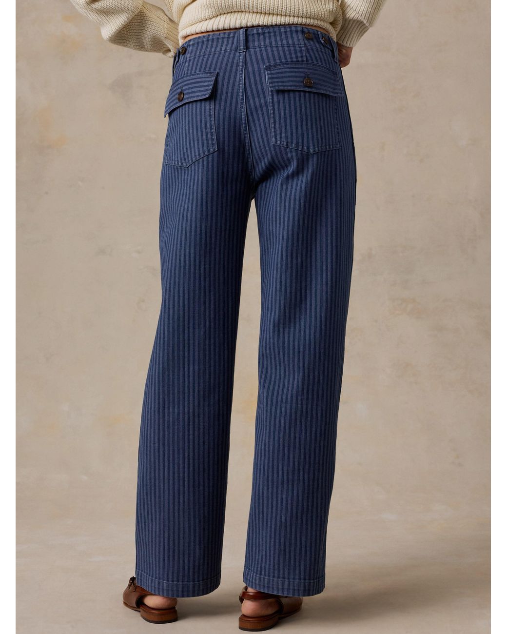 Faherty Brand Blue Topsail Utility Pants