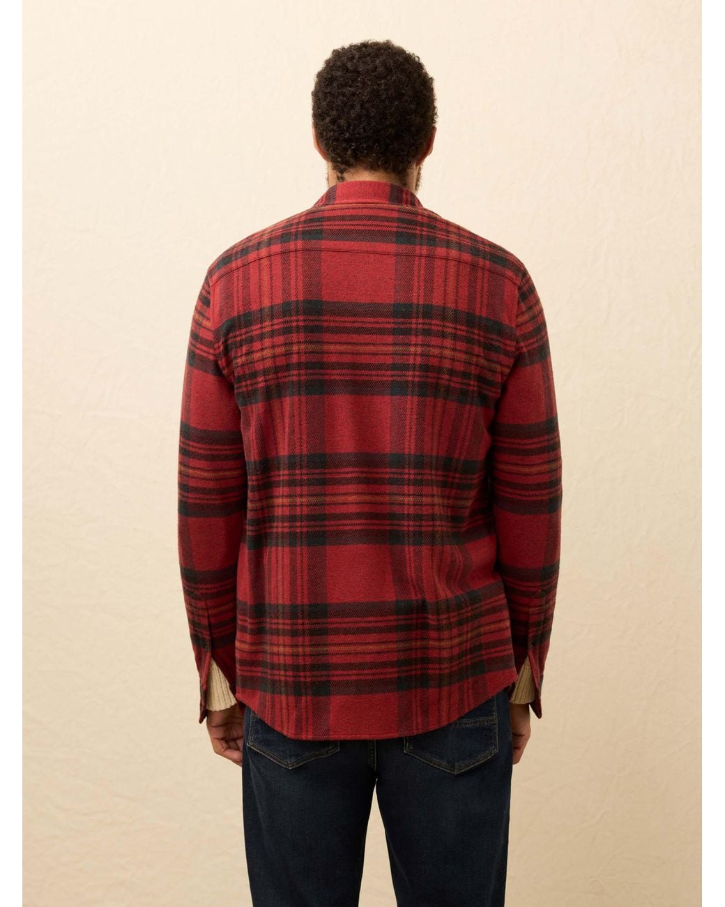 Faherty Brand Red Legend Sweater Shirt for men