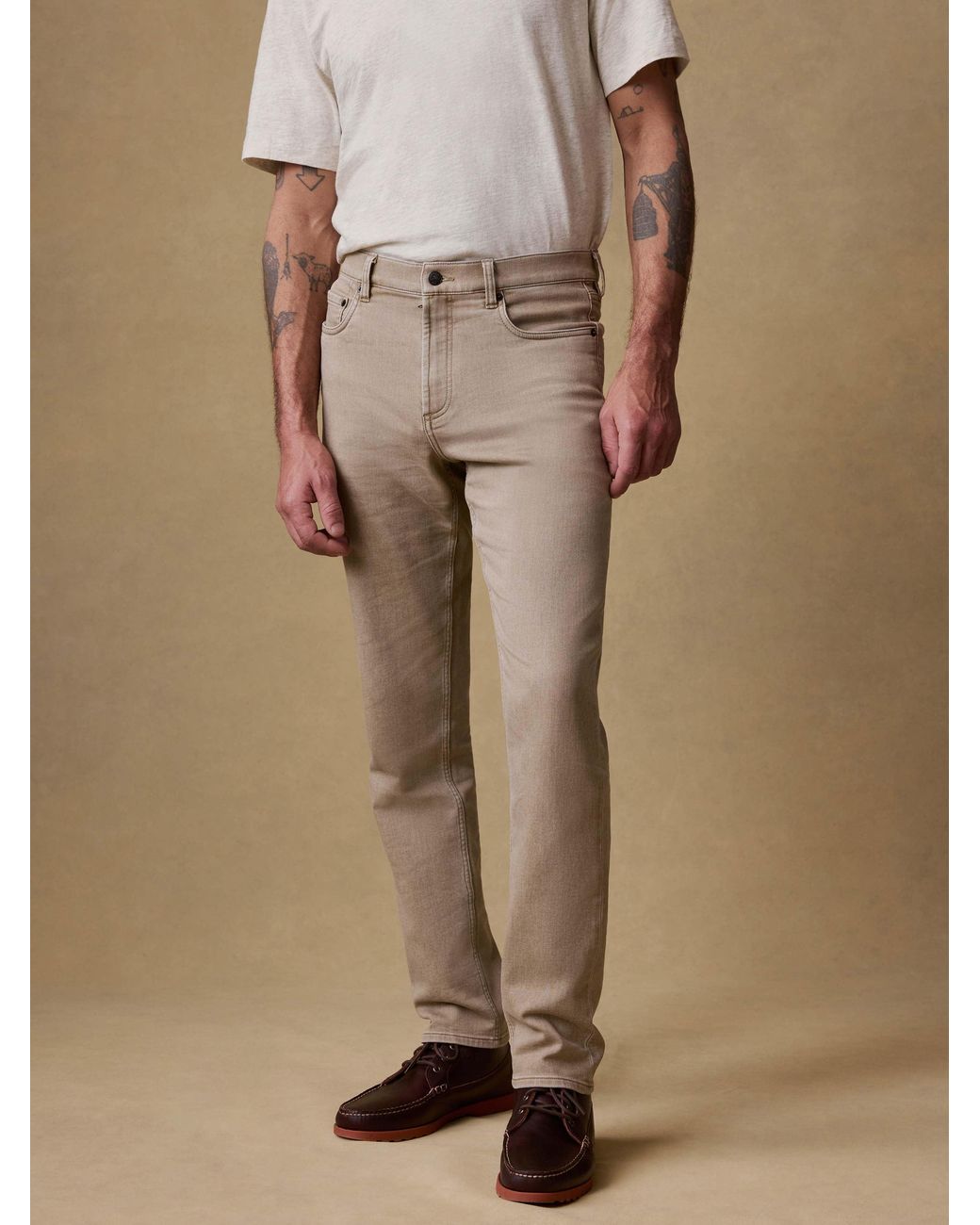 Faherty Brand Natural Stretch Terry 5-Pocket Pants for men