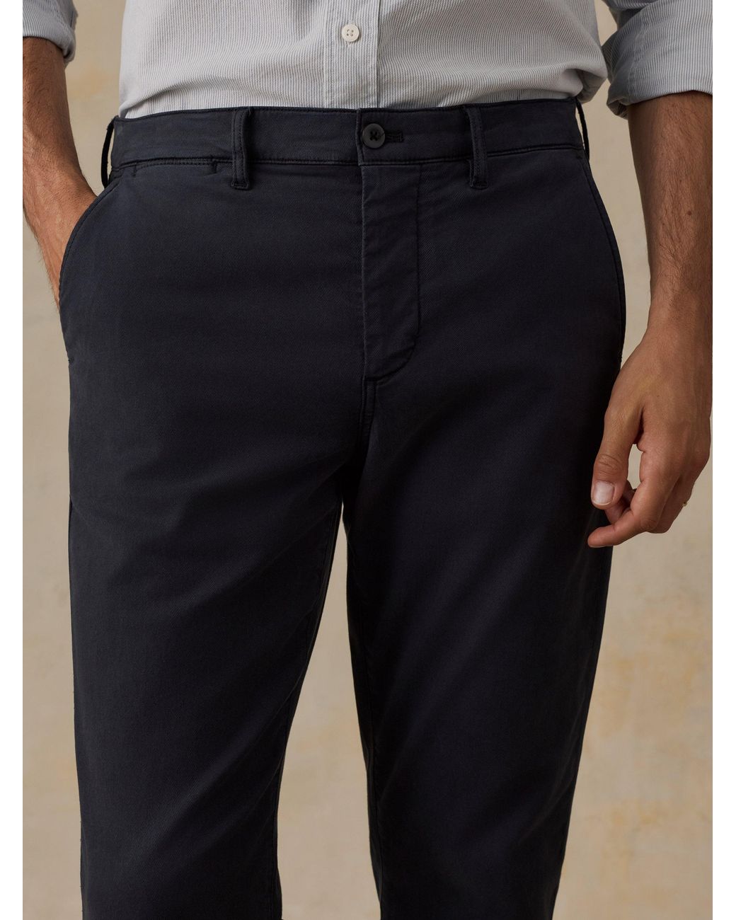 Faherty Brand Blue Coastline Chino Pants for men