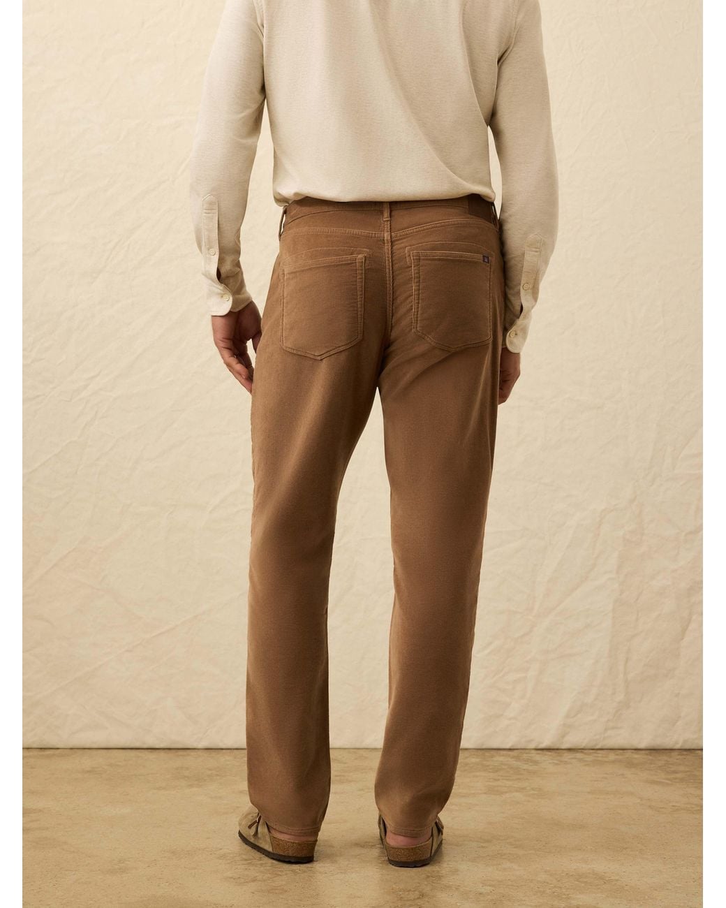 Faherty Brand Natural Stretch Terry Corduroy 5-Pocket Pants for men