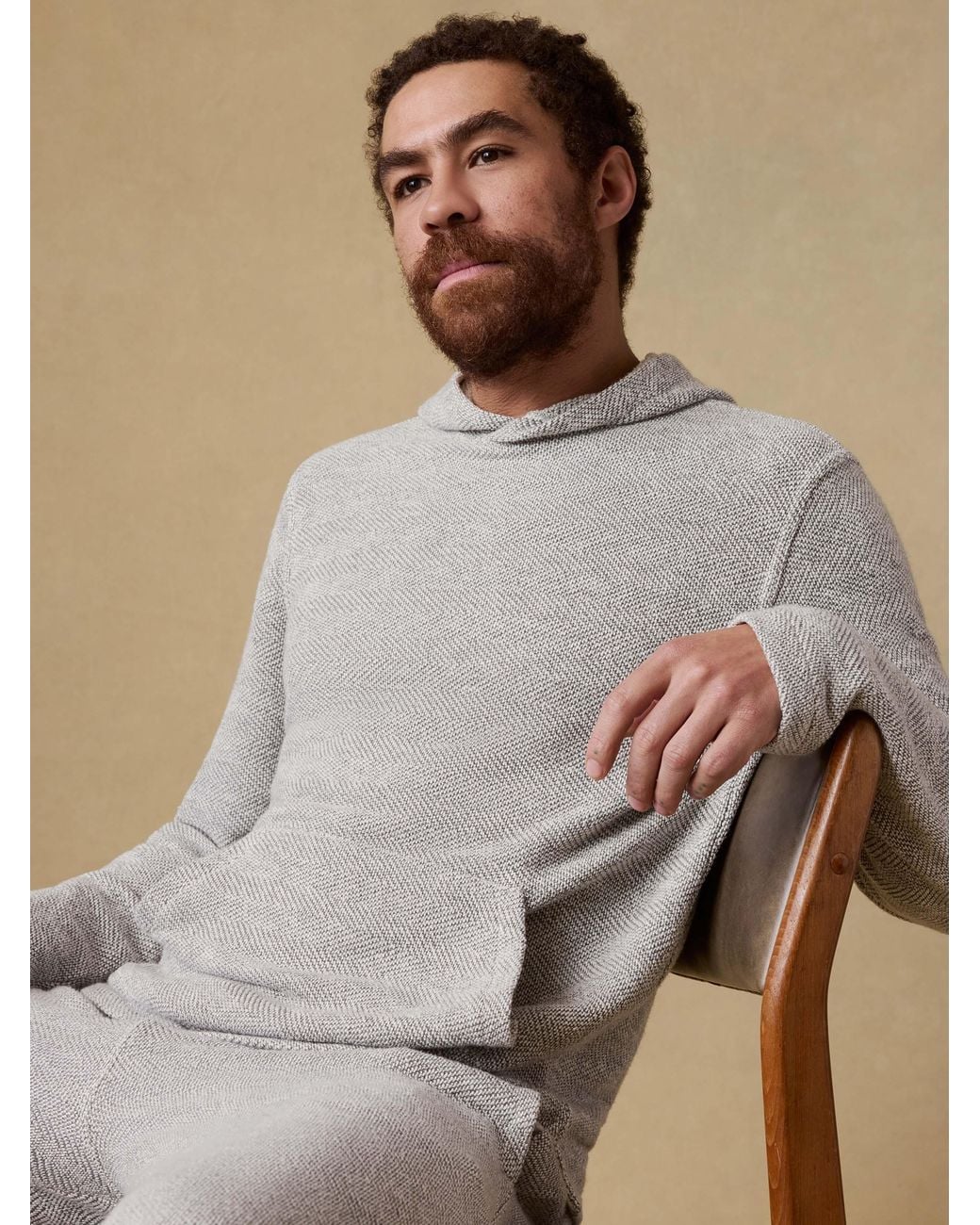 Faherty Brand Natural Whitewater Hoodie for men