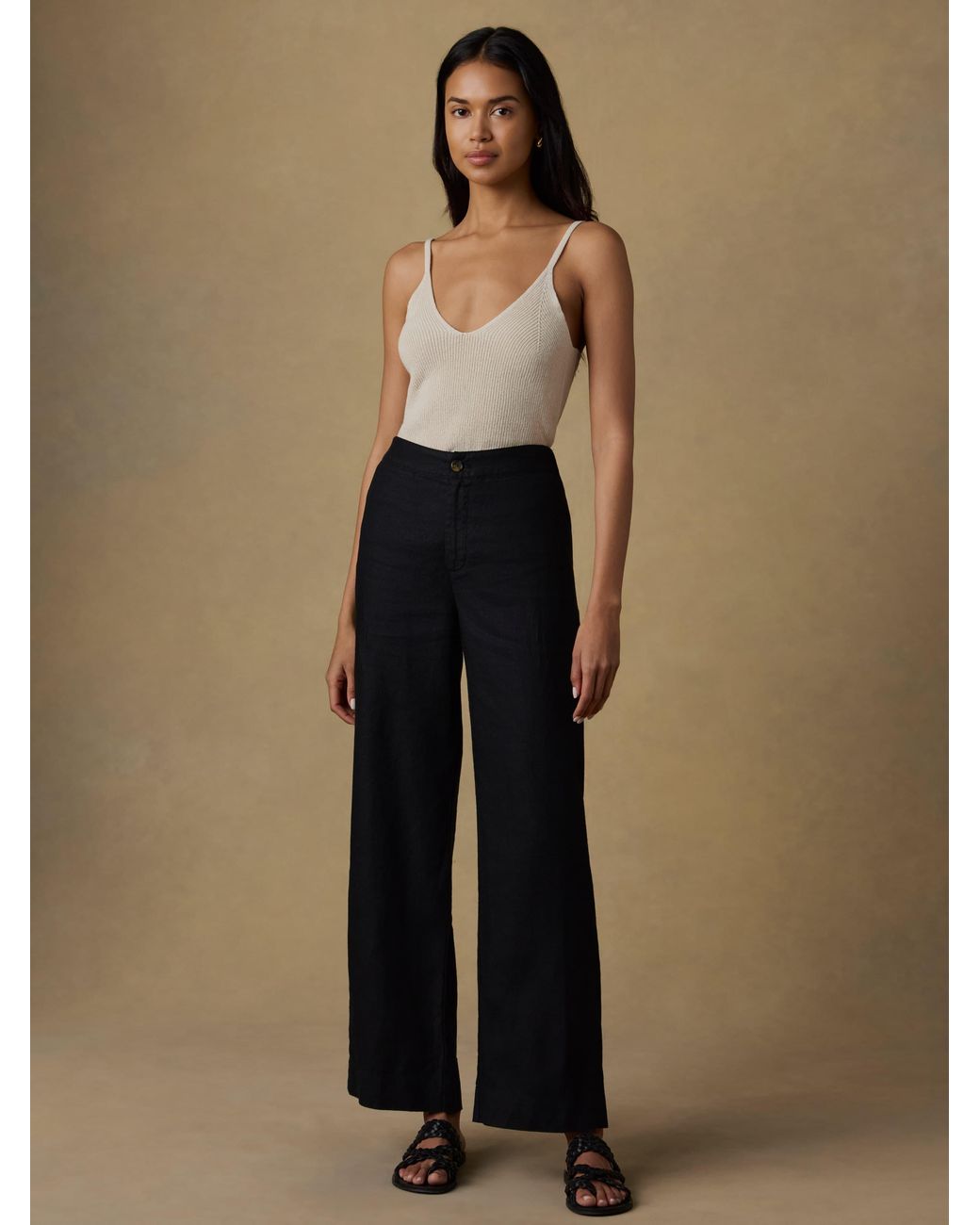 Faherty Brand Natural Sun Strider Linen Pants