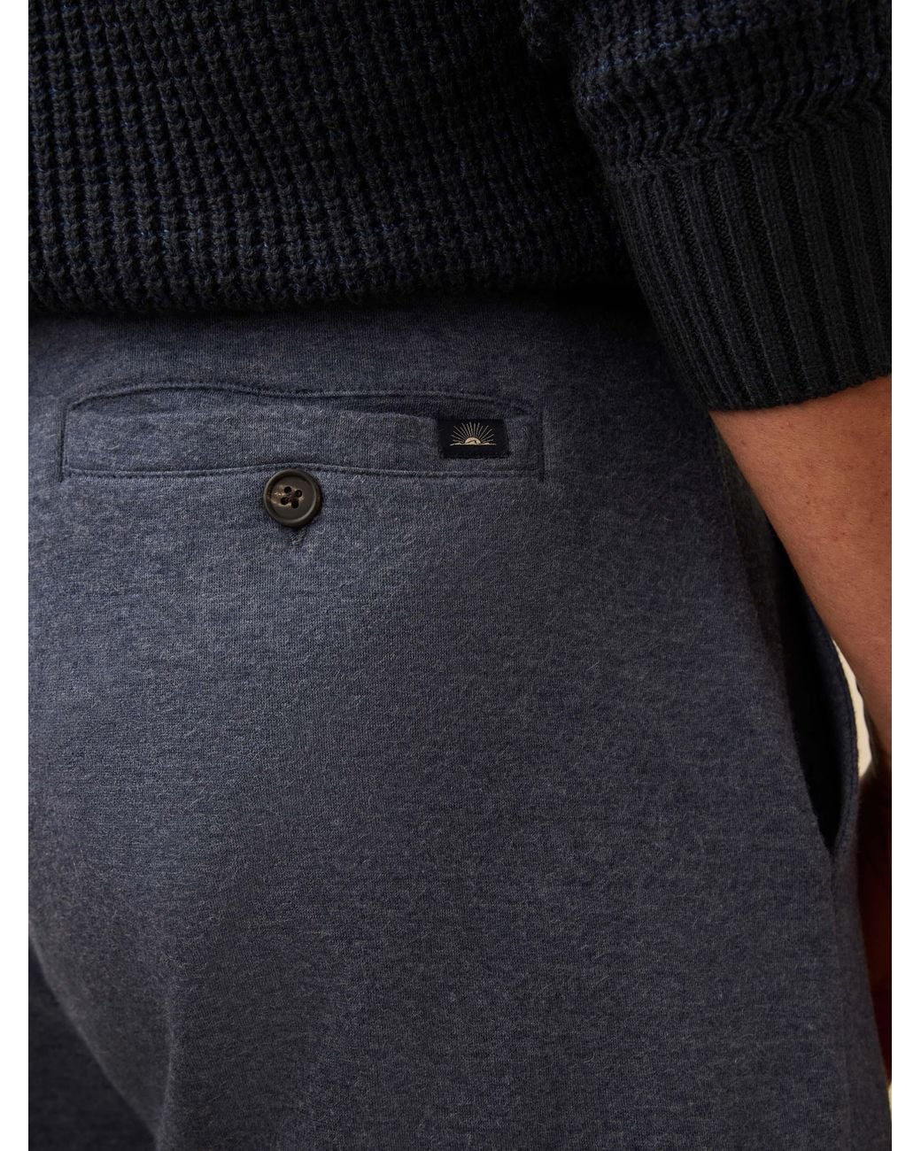 Faherty Brand Blue Aspen Lounge Cashmere Sweatpant for men