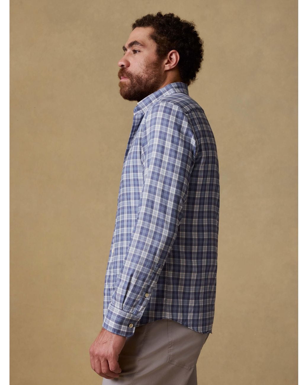 Faherty Brand Blue Movement Monterey Shirt for men