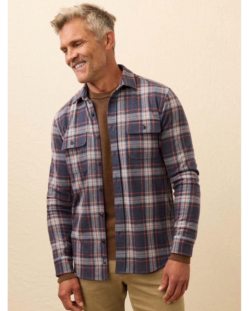 Faherty Brand Multicolor Legend Sweater Shirt for men