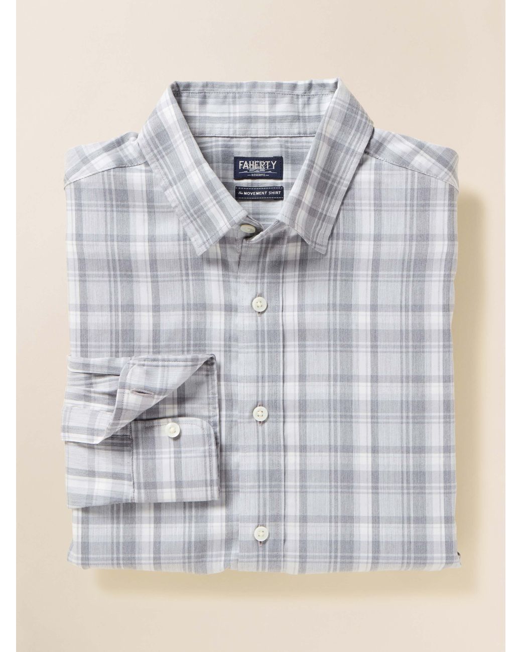 Faherty Brand Natural The Movement Shirt for men