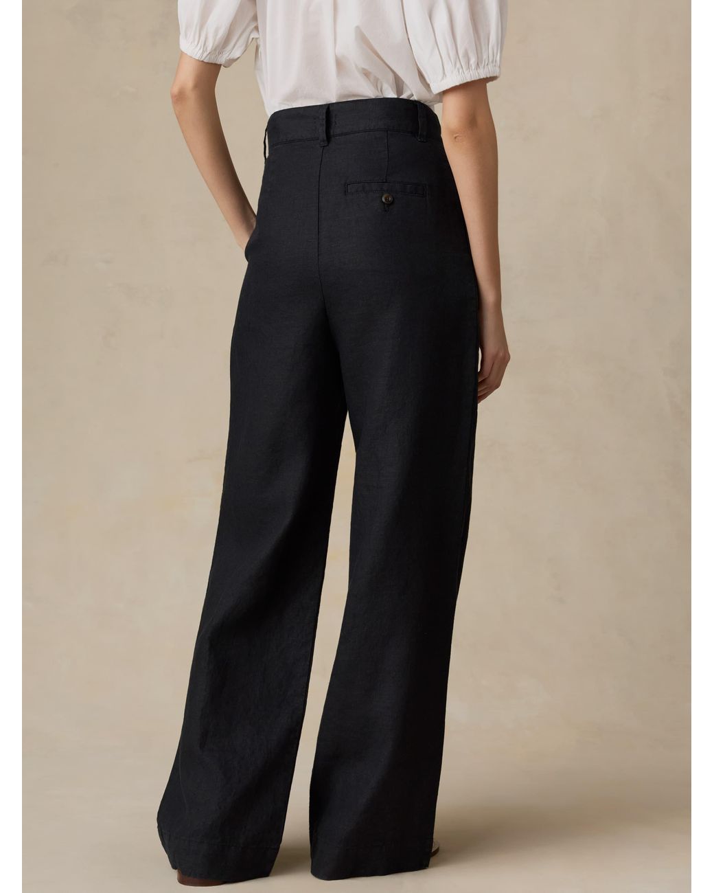 Faherty Brand Natural Sun Strider Linen Pleated Pants