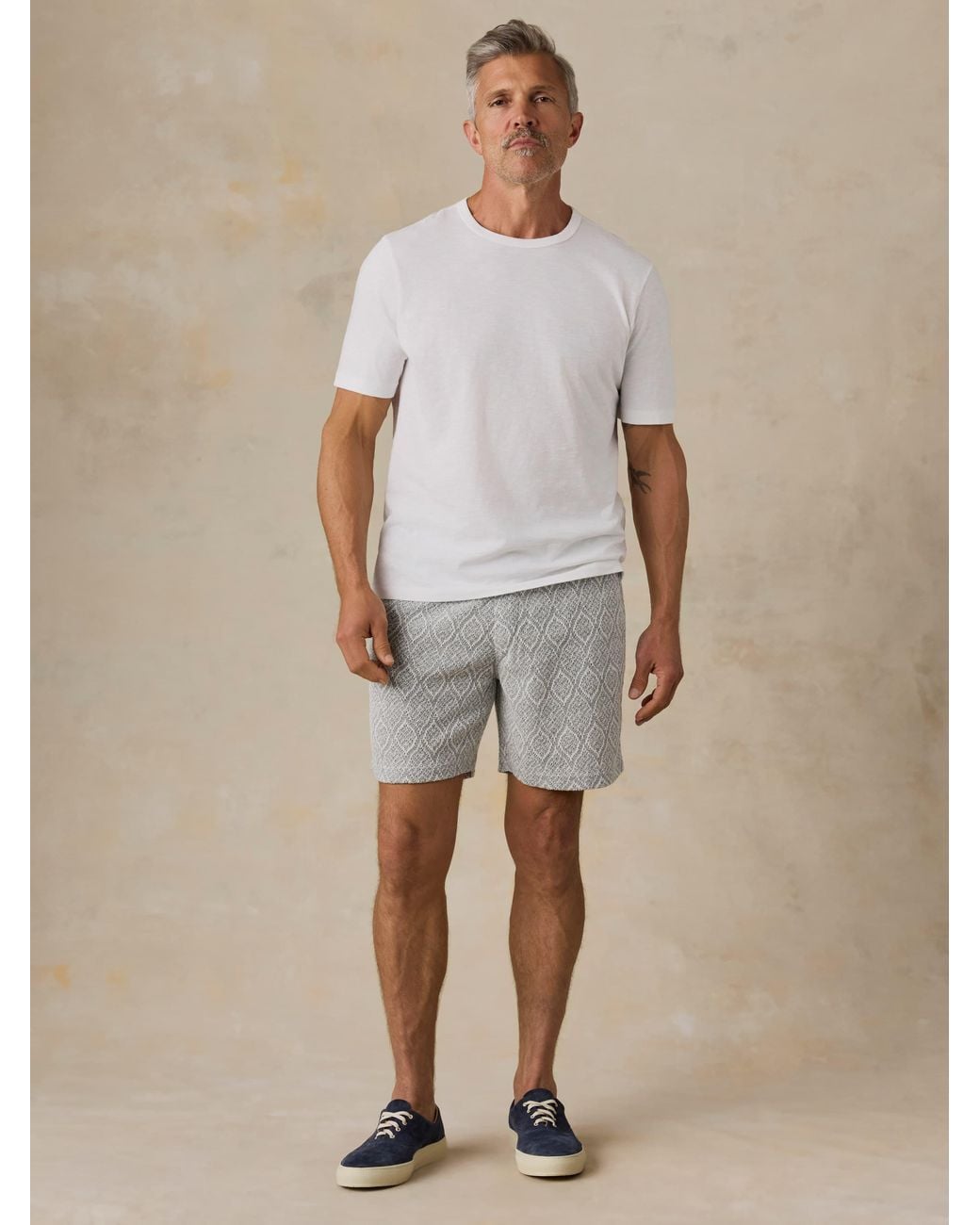 Faherty Brand Natural Oasis Drawstring Short for men