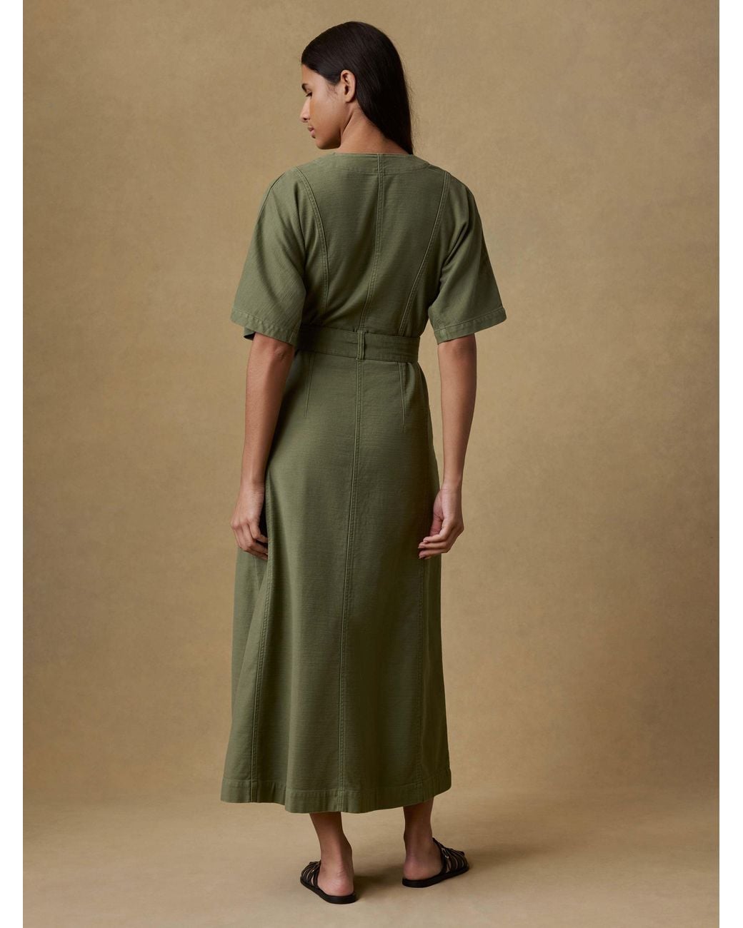 Faherty Brand Blue Soft Stretch Camille Dress