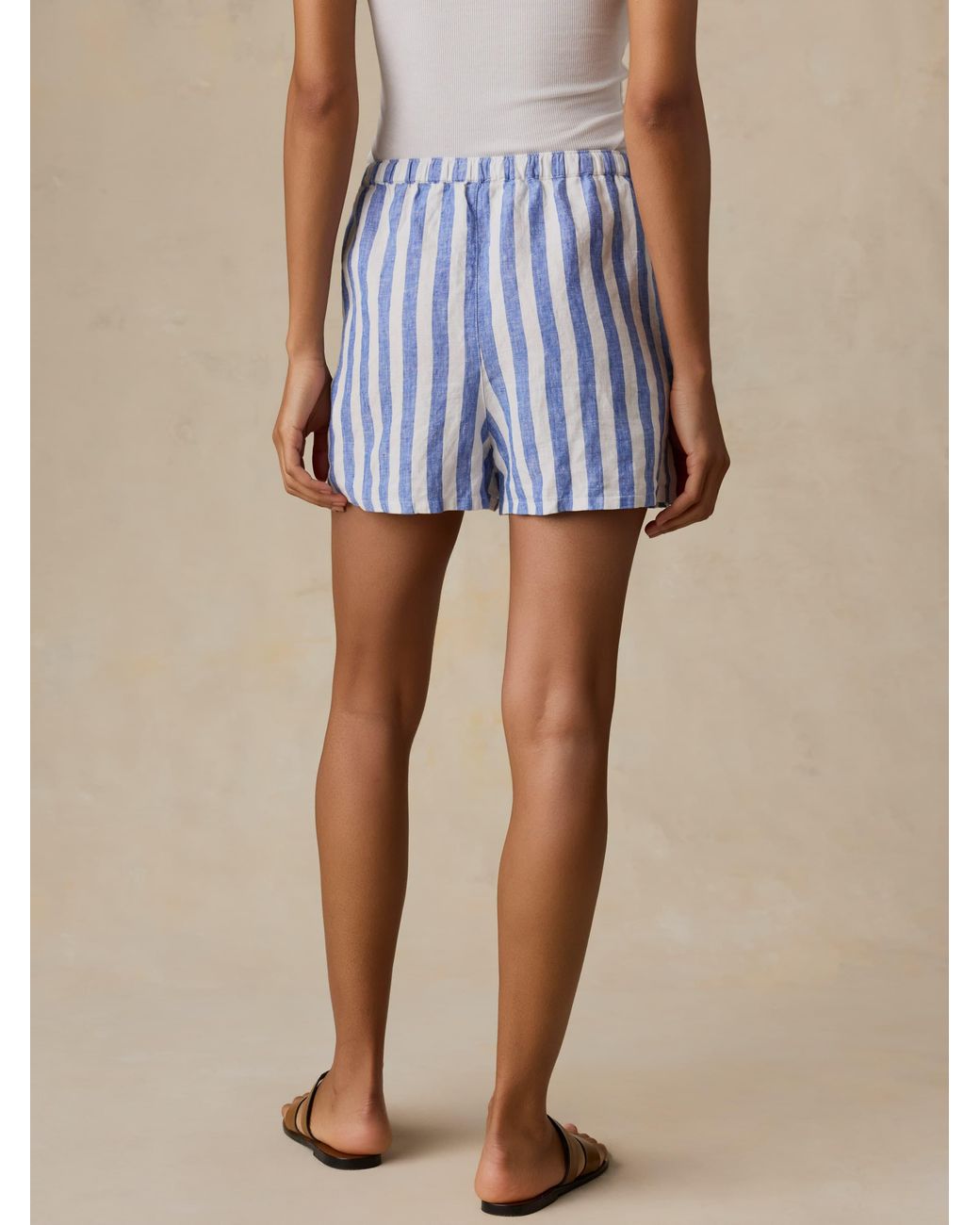 Faherty Brand Blue Laguna Linen Montecito Short