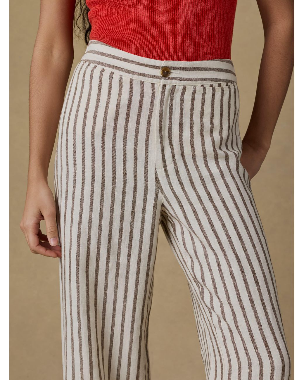 Faherty Brand Natural Sun Strider Linen Pants