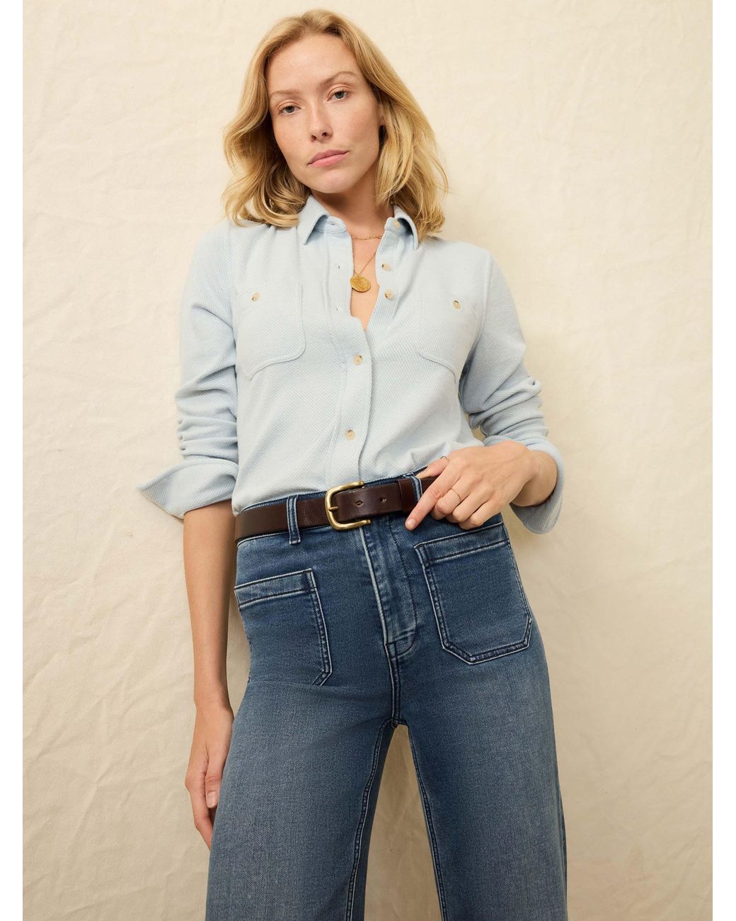 Faherty Brand Blue Legend Sweater Shirt