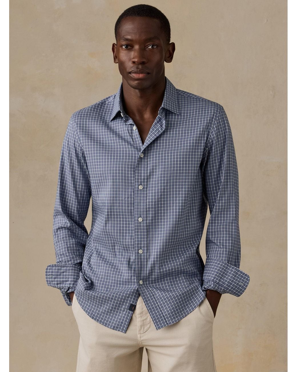 Faherty Brand Blue The Movement Shirt for men