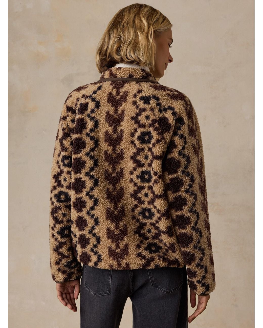 Faherty Brand Brown Fireside Fleece Pullover