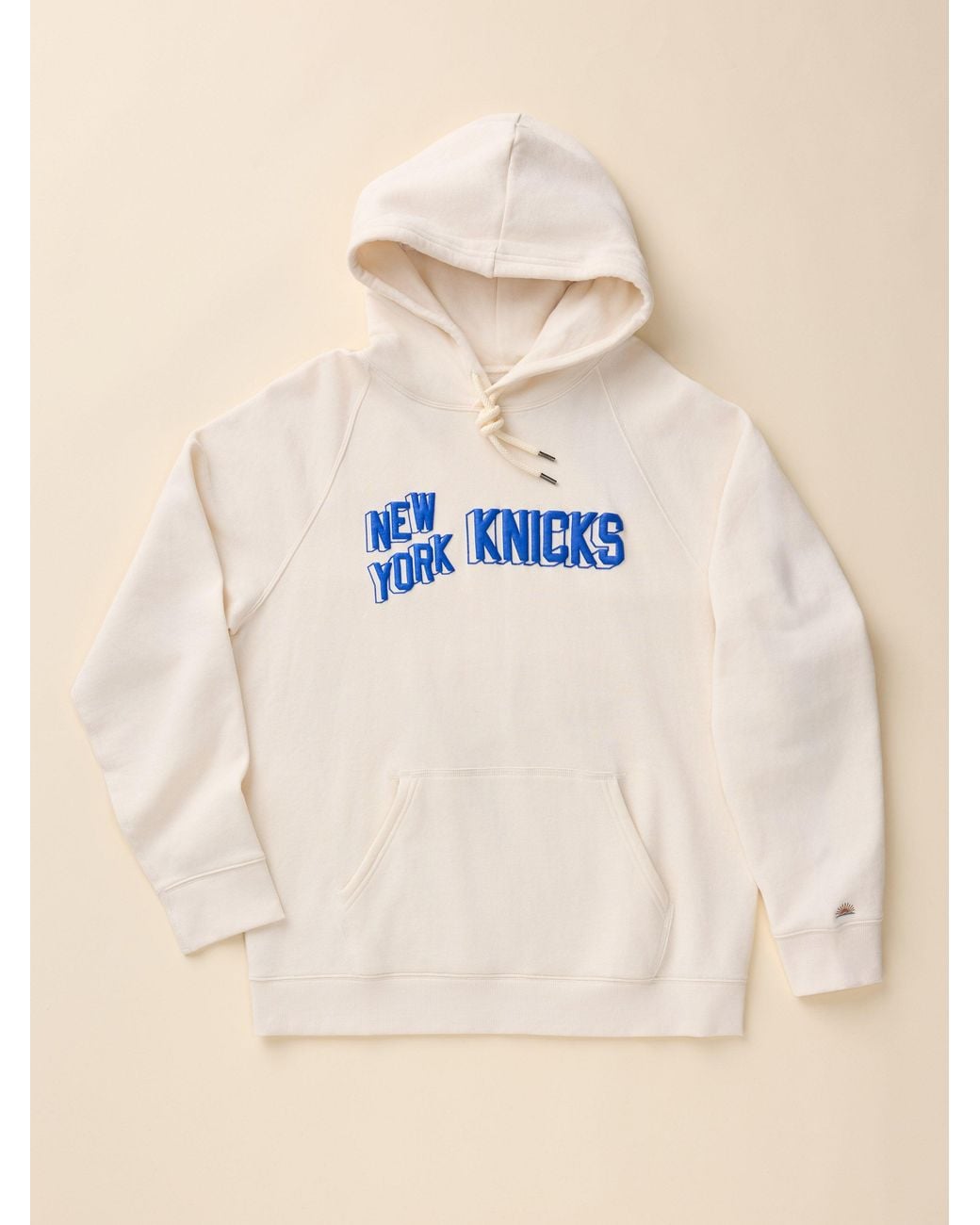 Faherty Brand Natural Ny Knicks High Standard Fleece Hoodie for men